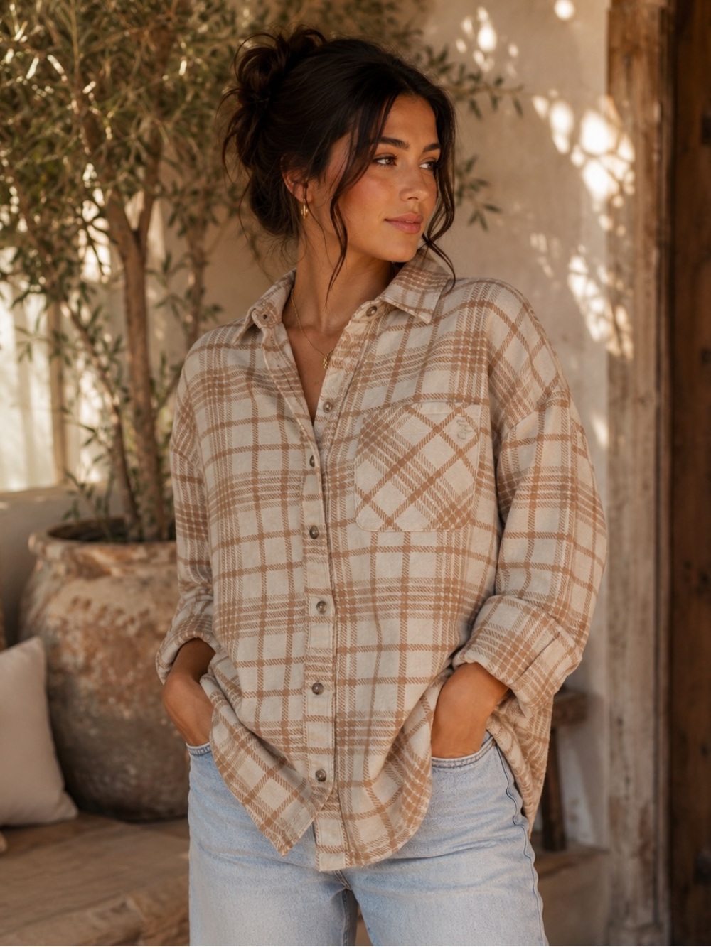 PINK Victoria's Secret Women's Plaid Flannel Shirt Size
Large | Ultra Soft